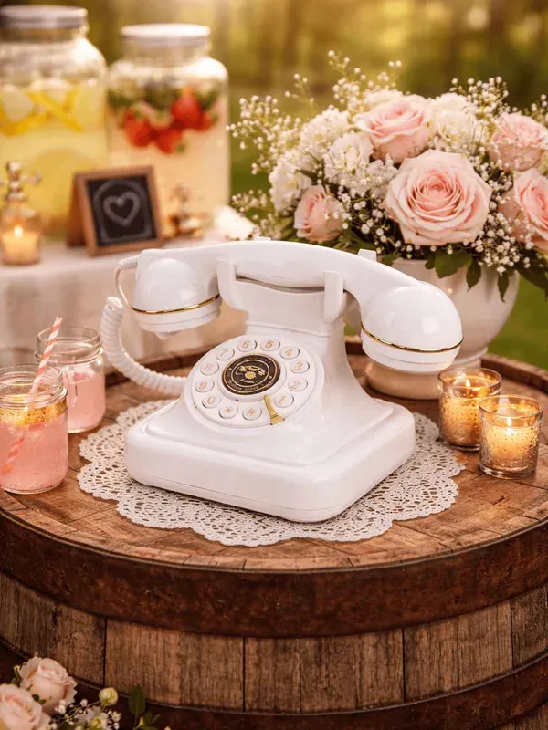 Téléphone audio – Livre d'or blanc